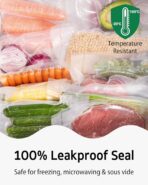 Syntus 100 Count Vacuum Sealer Bags Gallon 11 x 16 inch for Seal a Meal, Commercial Grade BPA Free Heavy Duty Precut Seal Bags, Food Vac Bags for Storage, Meal Prep or Sous Vide - Image 8