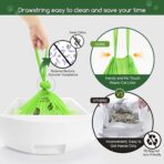 Biodegradable Cat Litter Liner Bags Compatible with LR 3, 4 and Most Self-Cleaning Litter Boxes, 60 Count Kitty Automatic Waste Drawer Liners, Drawstring Pet Compostable Replacement Poop Bags - Image 4