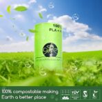 Biodegradable Cat Litter Liner Bags Compatible with LR 3, 4 and Most Self-Cleaning Litter Boxes, 60 Count Kitty Automatic Waste Drawer Liners, Drawstring Pet Compostable Replacement Poop Bags - Image 6