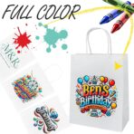 Flexicore Packaging White Kraft Custom Printed Paper Bags (16"x6"x12")(10-1000 Qty) - Image 5