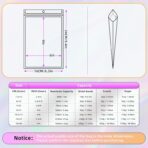 50 PCS Mylar Bags 6x9in, Resealable Holographic Bags, Clear Smell Proof Bag for Gift, Party Favor, Jewelry, Candy, Sealable Freshie Bag for Packaging, Goodie, Treat, Cellophane, Dispensary Bag - Image 7