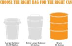 HDX 55 Gallon Clear Heavy-Duty Flap Tie Drum Liner Trash Bags (40-Count) - Image 3