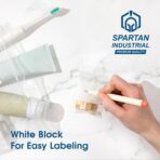 Spartan Industrial - 6" X 9" Zip Top Resealable Bags With Writable White Block (1000 Count) 2 Mil Clear Bags for Game, Toy, and Small Parts Storage - Image 4