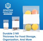 Spartan Industrial - 6" X 9" Zip Top Resealable Bags With Writable White Block (1000 Count) 2 Mil Clear Bags for Game, Toy, and Small Parts Storage - Image 7