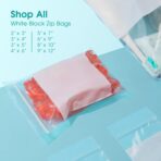Spartan Industrial - 6" X 9" Zip Top Resealable Bags With Writable White Block (1000 Count) 2 Mil Clear Bags for Game, Toy, and Small Parts Storage - Image 8