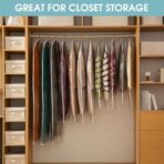 All Clear Garment Bags for Hanging Clothes, 40" Suit Bags for Closet Storage, Plastic Dustproof Suit Cover Bags, Clothes Protectors Bag with zipper for Coats, Jackets, Shirts（10 Packs） - Image 6