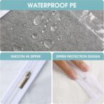 All Clear Garment Bags for Hanging Clothes, 40" Suit Bags for Closet Storage, Plastic Dustproof Suit Cover Bags, Clothes Protectors Bag with zipper for Coats, Jackets, Shirts（10 Packs） - Image 7