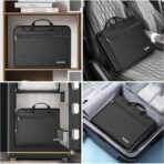 DocSafe Accordion File Organizer with Combination Lock,Fireproof Water Resistant Expanding File Folder with Multi Pockets,Document Organizer Home Office Travel Safe Storage for Letter Size Files,Black - Image 8