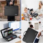 DocSafe Accordion File Organizer with Combination Lock,Fireproof Water Resistant Expanding File Folder with Multi Pockets,Document Organizer Home Office Travel Safe Storage for Letter Size Files,Black - Image 9