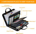 DocSafe Accordion File Organizer with Combination Lock,Fireproof Water Resistant Expanding File Folder with Multi Pockets,Document Organizer Home Office Travel Safe Storage for Letter Size Files,Black - Image 10
