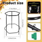 Garden Trash Bag Holder Stand, Metal Leaf Bag Holder, Frame Holds 30-55 Gallon Multi Use Bags, Outdoor Trash Bag Holder for Yard and Lawn Cleanup, Gardening, Camping, Parties - Image 3