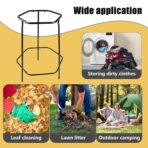 Garden Trash Bag Holder Stand, Metal Leaf Bag Holder, Frame Holds 30-55 Gallon Multi Use Bags, Outdoor Trash Bag Holder for Yard and Lawn Cleanup, Gardening, Camping, Parties - Image 4