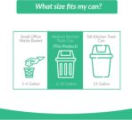 Reli. Compostable 6-8 Gallon Trash Bags | 200 Count Bulk | ASTM D6400 | Green | Eco-Friendly | For Compost - Image 5