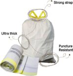 Strong Tall Kitchen Drawstring Trash Bags,big tall garbage can liners, 13 Gallon, Unscented, 50 Count - Image 3