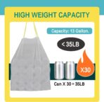 Strong Tall Kitchen Drawstring Trash Bags,big tall garbage can liners, 13 Gallon, Unscented, 50 Count - Image 5
