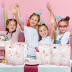 Pajean 100 Pcs Thank You Bags Bulk Small Thank You Plastic Gift Bags with Handle Dots Goodie Treat Shopping Wrap for Birthday Party Favors Business Wedding Baby Shower, 6.7" x 9.8"(White Rose Gold) - Image 8