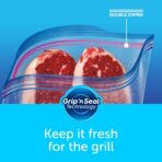 Ziploc Gallon Food Storage Freezer Bags, Grip 'n Seal Technology for Easier Grip, Open, and Close, 28 Count - Image 8