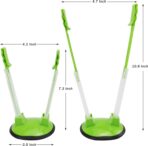 Ruibo Baggy Rack Holder For Food Prep/Ziplock Bag, Meal Planning/Plastic Freezer Bag Holders Stand, Green, Pack of 4 - 4 Pcs - Image 3