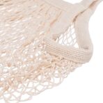 Ahyuan Reusable Cotton Mesh Grocery Bags Cotton String Bag Net Shopping Mesh Bags Pack of 3 (Beige) - Image 5