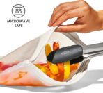 OXO Good Grips Silicone Reusable Bag – Gallon Bag (128 oz) - Oat - Image 5