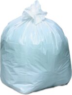 Earthsense Commercial RNW1K150V Recycled Can Liner, 13 gal, .85 mil, 24" x 33", White (Pack of 150) - Image 3