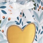 Hallmark 13" Large Gift Bag with Tissue Paper (Green Foliage, Gold Heart) for Weddings, Engagements, Anniversaries, Bridal Showers, and More - Image 6