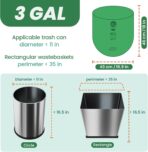 Compost Bags 3 Gallon,100 Count,Compost Food Scrap Waste Bags Fits Countertop Bin,Small Kitchen Food Scrap Waste Bags,Compost bin bags,Certified by BPI,ASTM D6400 and OK compost HOME certified - Image 4