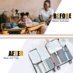 Packing Cubes for Travel - 8 Set Luggage Organizer Bags for Family, Mesh Breathable Packing Cubes for Suitcases Durable Travel Essentials Bags Set - Image 5