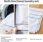 10 Pack Mesh Laundry Bags for Delicates with Non Rust Zipper- MDSXO White Laundry Bags Mesh Wash Bags, Easy Fit Bra, Sock,Lingerie,Sneaker,Baby Laundry for Washing Machine Travel Storage[1XL/3L/3M/3S] - Image 4