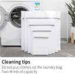 10 Pack Mesh Laundry Bags for Delicates with Non Rust Zipper- MDSXO White Laundry Bags Mesh Wash Bags, Easy Fit Bra, Sock,Lingerie,Sneaker,Baby Laundry for Washing Machine Travel Storage[1XL/3L/3M/3S] - Image 8