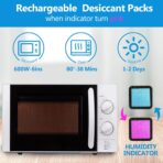 10 Packs 100g Rechargeable Silica Gel Desiccant Moisture Absorbing Bag for Storage Bin Indicating Silica Gel Desiccant Packet Reusable Dehumidifier Bag for Home Closet Car (5 x 3.5 Inches) - Image 5