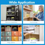 10 Packs 100g Rechargeable Silica Gel Desiccant Moisture Absorbing Bag for Storage Bin Indicating Silica Gel Desiccant Packet Reusable Dehumidifier Bag for Home Closet Car (5 x 3.5 Inches) - Image 8