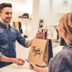 BagDream Brown Gift Bags 8x4.25x10.5 25Pcs Thank You Paper Gift Bags with Handles for Shopping, Wedding Birthday Party Favor, Retail, Merchandise, Business, Recycled Kraft Medium Paper Sacks - Image 4