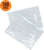 Infinite Pack 100 Clear Plastic Merchandise Bags with Handles 12"x15" | 1.25Mil Thick Glossy Retail Shopping Bags for Small Business Boutique Bag Clear Gift Bags for Shopping, Clothing and Trade Show - Image 5