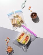 100 Count, Sandwich & XL Sandwich Zip Bags, Easy Open Tabs, Writable Rectangle (50 Bags Each Size) - Image 5