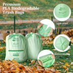 ECOLipak 33 Gallon Compostable Trash Garbage Bags, 50 Count (2 Rolls) Biodegradable Heavy Duty Large Outdoor Trash Bags for Lawn/Yard, US BPI ASTM D6400 and OK Compost Home Certified - Image 7