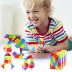 30 Pack Medium Snake Cube Fidget Toys Goodie Bag Stuffers for Kids, Treasure Box Toys for Classroom, Twist Puzzle for Party Favors, Birthday, Back to School Gifts, Stocking Stuffers for Kids - Image 7
