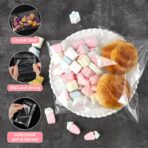 Clear Resealable Cellophane Bags 6 X 6 Inch Self Sealing Cellophane Bags, 200Pcs Cookie Bag with Seal Packaging Treat Bag for Wrapping Bread, Soaps, Candies and Party Favors - Image 4