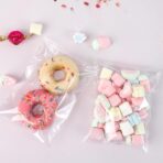 Clear Resealable Cellophane Bags 6 X 6 Inch Self Sealing Cellophane Bags, 200Pcs Cookie Bag with Seal Packaging Treat Bag for Wrapping Bread, Soaps, Candies and Party Favors - Image 8