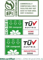 bioMat 2.6 Gallon Compostable Food Scrap Bags, 125 Count, Compost Bags for Countertop Bins, BPI ASTM D6400 and CMA Certified Small Trash Bags - Image 5