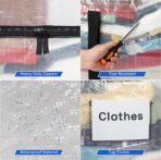 BAGAIL Heavy Duty Moving Bags with Strong Handle, Extra Large Moving Boxes, Storage Tote for Clothes, College Moving Supplies(Clear, 6 Pack) - Image 6