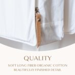 Hayden Hill Luxury Organic Cotton Garment Storage Bag - Short 40 Inch - Breathable Hanging Clothes Bag for Short Dresses, Jackets & Suit Bags for Closet Storage - Certified Carbon Neutral - Image 5