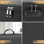 Fireproof Waterproof Document Bag with Lock - Mondoshop Portable Waterproof Document Organizer for Important File - Fire Proof Travel Storage Case with Zipper for Laptop, Passport, Certificates, Cards - Image 4