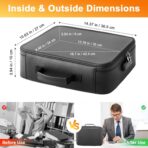 Fireproof Waterproof Document Bag with Lock - Mondoshop Portable Waterproof Document Organizer for Important File - Fire Proof Travel Storage Case with Zipper for Laptop, Passport, Certificates, Cards - Image 7