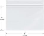 Plymor 6" x 4" (Pack of 100), 4 Mil Heavy Duty Zipper Reclosable Plastic Bags - Image 4