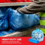 Heavy-Duty Blue Recycling Bags, 120-Pack Blue Garbage Bags For Recycling | 33-Gallon Capacity| Commercial, Industrial or Home Use - Image 8