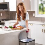 Plasticplace Custom Fit Trash Bags, Compatible with simplehuman Code G (100 Count) White Drawstring Garbage Liners 8 Gallon / 30 Liters, 17.5" x 28" - Image 3