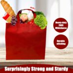 50Pcs Reusable Non Woven Shopping Bags Large Foldable Totes Bag with Handles Grocery Handbag Bulk for Boutiques - Image 5