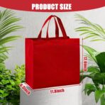 50Pcs Reusable Non Woven Shopping Bags Large Foldable Totes Bag with Handles Grocery Handbag Bulk for Boutiques - Image 8