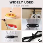 Data Cable Organizer, 2025 New Elastic Silicone Cable Straps Cord Organizer, Reusable Cable Ties Wire Organizer for Bundling and Fastening Earphone, Phone Charger (6 Pcs) - Image 6